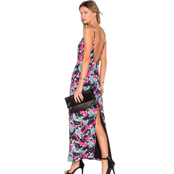 NBD REVOLVE  XNaven Tropical Plunge Maxi Dress womens- XS - Picture 2 of 6